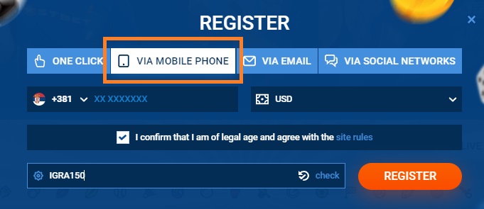 mobiltelefon registrering
